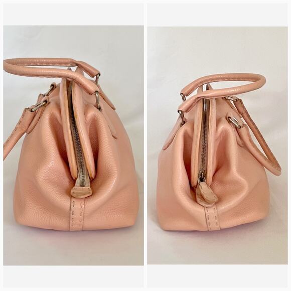 FENDI Vintage Pink Selleria Leather Adele Handbag Circa 2005 COA - Picture 8 of 15